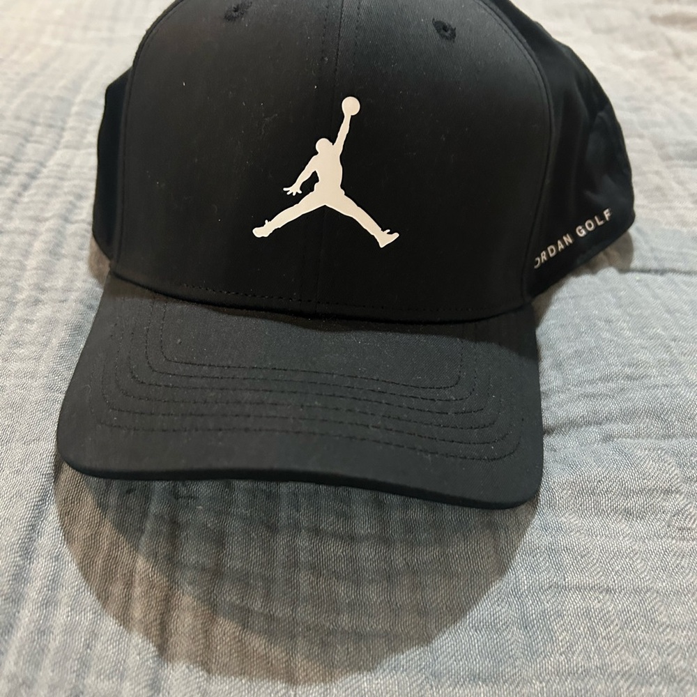 Jordan golf Black Cap with White Logo